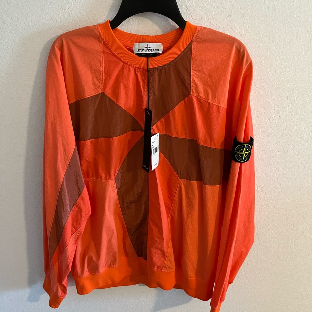 Stone Island Compass Nylon Sweater Sz M NWT